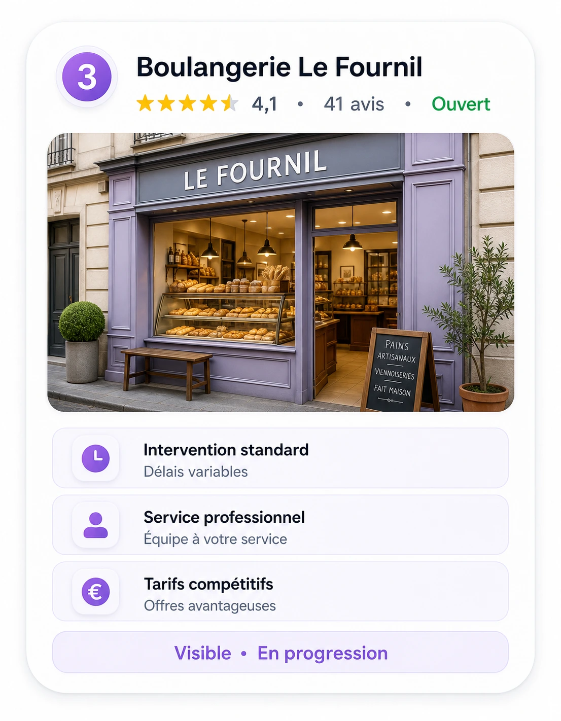 Fiche class&eacute;e n&deg;3 sur Google Maps.
