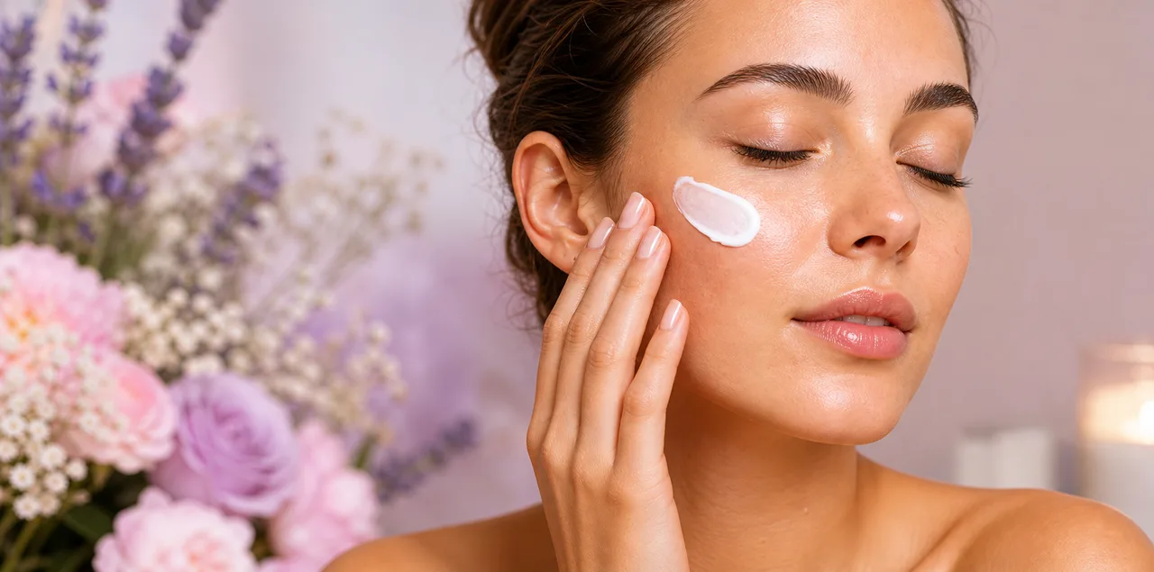 Visuel beaut&eacute; et soin de la peau.