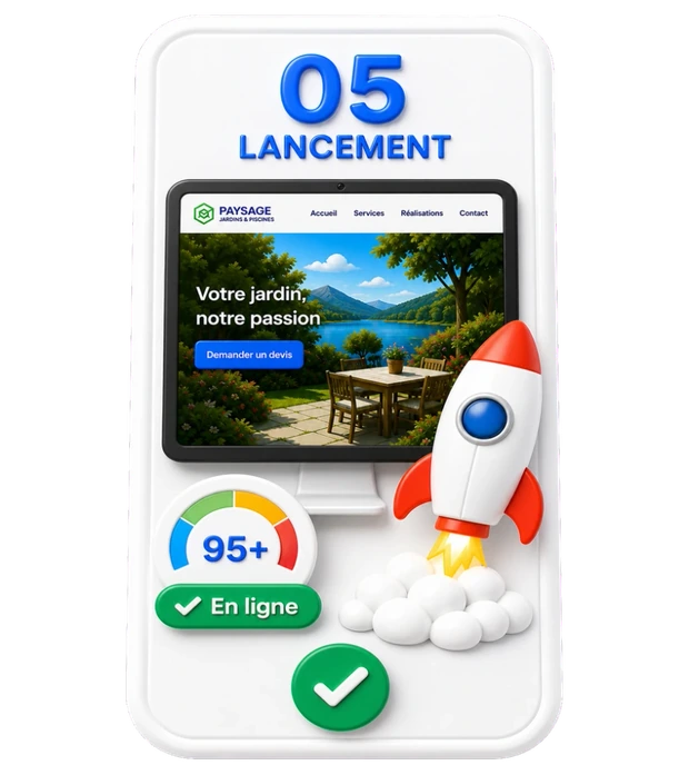 05 Lancement : nouveau site en ligne, performant et pr&ecirc;t &agrave; d&eacute;coller